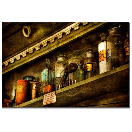 Trademark Fine Art Lois Bryan 'The Olde Apothecary Shop' Canvas Art, 16x24 LBr083-C1624GG